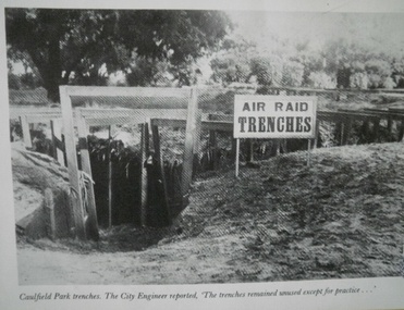 Air Raid Precaution (ARP) in Caulfield
