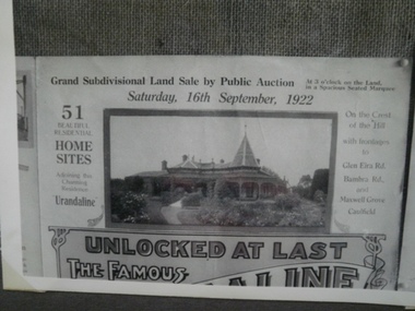 Historical Caulfield to 1972, photo album by Jenny O’Donnell, Glen Eira Rd