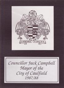 Photograph - Mayor Jack Campbell 1987-88 (1 of 2)