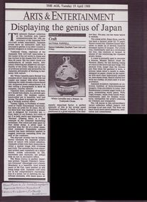Article - Mayor Jack Campbell 1987-88 (1 of 2)