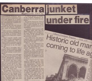 Article - Mayor Jack Campbell 1987-88 (1 of 2)