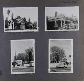 4 photos on page - 3 old houses in their gardens and 2 of the photos include vehicles