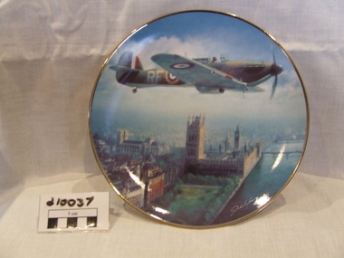 Commmorative Plate Hurricane, Franklin Mint