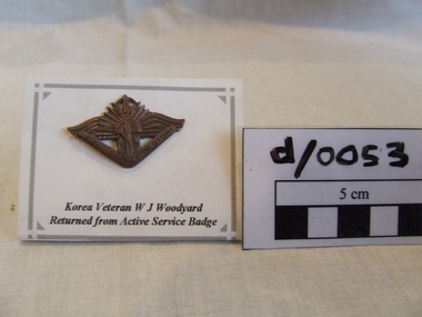 Returned from Active Service Badge