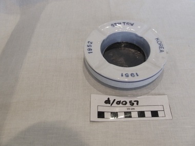 Ashtray Commemorating  67th TRW  Korea