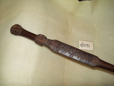 Carved Baton, Carved by a native
