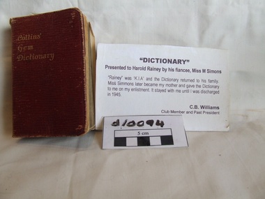 Dictionary, Collins Gem Dictionary