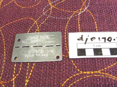 id tag Stalag V!!a and 2 postcards