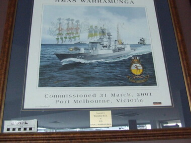 Commisioning Poster, H.M.A.S. WARRAMUNGA