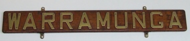 Name Plate Warramunga, Warramunga