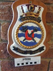 Plaque Insignia of H.M.A.S. Quickmatch