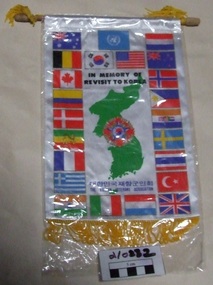 Banner / scroll Memory of revisit to Korea, Memory of revisit to Korea