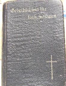 German Prayer Book , French Prayer Book and Christmas card 1918