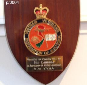 Plaque Vietnam Veterans Association, Vietnam Veterans Association