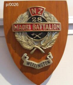 Plaque NZ 28 Maori Battalion Wellington, NZ 28 Maori Battalion Wellington