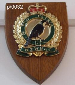 Plaque New Zealand WRAC, New Zealand WRAC