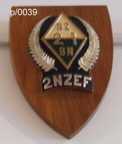 Plaque NZ 21 Bn. 2NZEF New Zealand Expiditonary Forces, NZ 21 Bn. 2NZEF New Zealand Expiditonary Forces