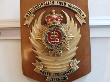 Plaque !st Australian Field Hospital, !st Australian Field Hospital