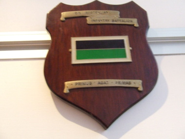 Plaque 2/1 Australian Inf. Btn, 2/1 Australian Inf. Btn