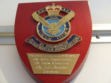 Plaque 31 Beaufighter Association RAAF, 31 Beaufighter Association RAAF
