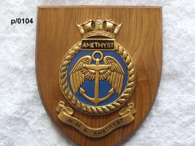 Plaque H.M.S. Amethyst