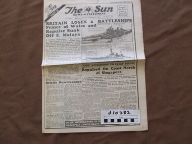 News Paper, The Sun News Pictorial, Dec 11 1941