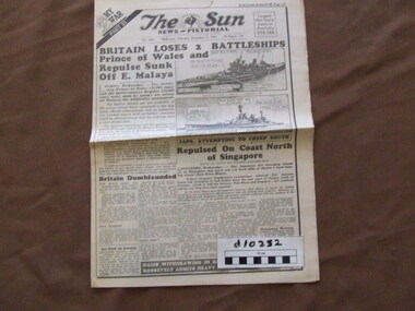 News Paper, The Sun News Pictorial, Dec 11 1941