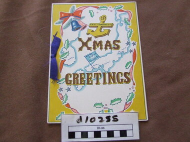 Christmas Card / Menu, Christmas Greetings, Dec 1951