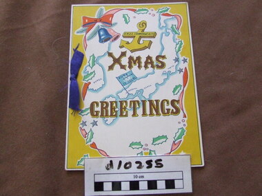 Christmas Card / Menu, Christmas Greetings, Dec 1951