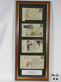 Postcards Display, Letters to home from Harold Coutts