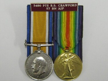 Medals, Medals of Pte Robert Samuel Crawford