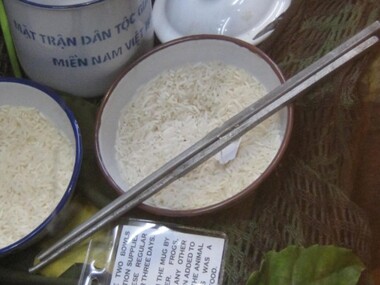 Viet Cong hand made chopsticks, metal