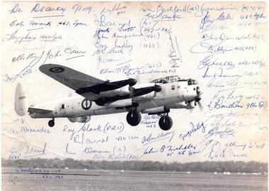Photo of a Lancaster Bomber