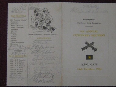 Invitation to 9th Annual Centenary Re-Union