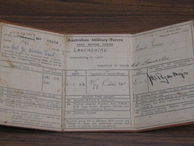 Driver's License-C.F.Lancashire
