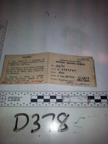 Military Drving Licence
