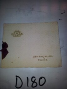 Christmas Card from 38th Batt