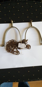 Accessory - Light Horse Spurs, Manufacturer's name partially obscured, EARLY 1900