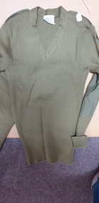 Uniform - Khaki Woollen Jumper, Standard issue Army Woollen Jumper belonging to ??