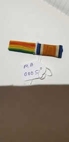 Medal - Campaign Ribbon Bar (Victory Medal Ribbon and British War Ribbon) awarded to Pte William John Baird Service No: 5994, Ribbon Bar