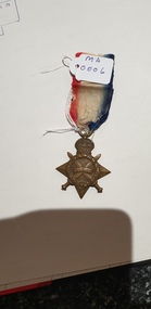 Medal - 1914-15 Star awarded to J. Bonner Service No: ??, World War 1 Medal and Ribbon. 1914-15 Star (?? 2nd Boer War 190? - 1903?)