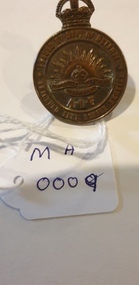 Badge - Returned from Active Service Badge WW1, Returned from Active Service badge. AIF. Belonging to Mr??? Service No:- 251845
