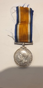 Medal - British War Medal, World War 1 Medal and Ribbon. British War Medal awarded to E. E. Connor. Service No:- 2598.         22nd Battalion