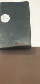 Book - 1944 Diary, Diary belonging to H. A. Baulch VX86903