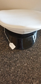 Uniform - Sailor's peaked cap belonging to Mr. George Turner, Formal cap with removalable white cover