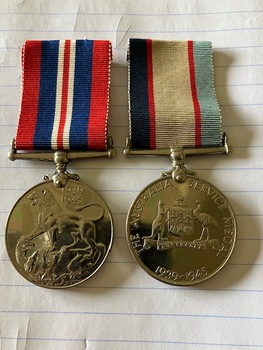 WW2 Service Medals and Ribbons 1939 - 1945