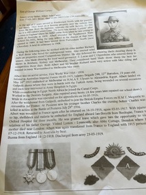 Work on paper (item) - History of my father, Albert John Carter