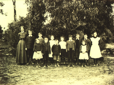 Photograph - Newfield School Pupils and Teacher C 1910