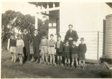 Photograph - Eastern Creek SS Teacher and pupils C. 1942