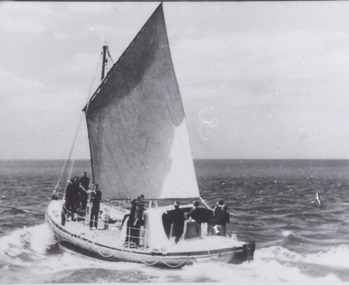 Photograph - Queenscliff Lifeboat under sail, 06 March 1926